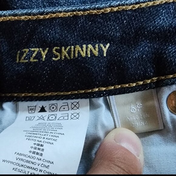 Michael Kors Dark Wash Izzy Skinny Jeans Size 6 Petite - Picture 8 of 16